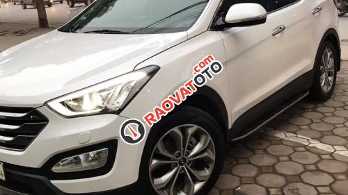 Cần bán xe Hyundai Santa Fe 2.4 AT đời 2016, màu trắng -2