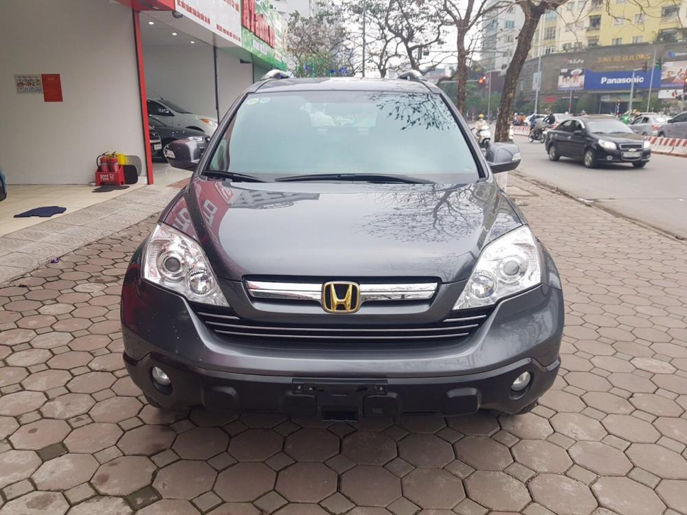 Cần bán Honda CR V 2009, màu xám, xe rất đẹp, cam kết không lỗi-1