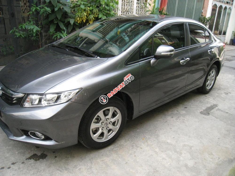 Bán Honda Civic 1.8 AT 2013, xám chì rất đẹp-0