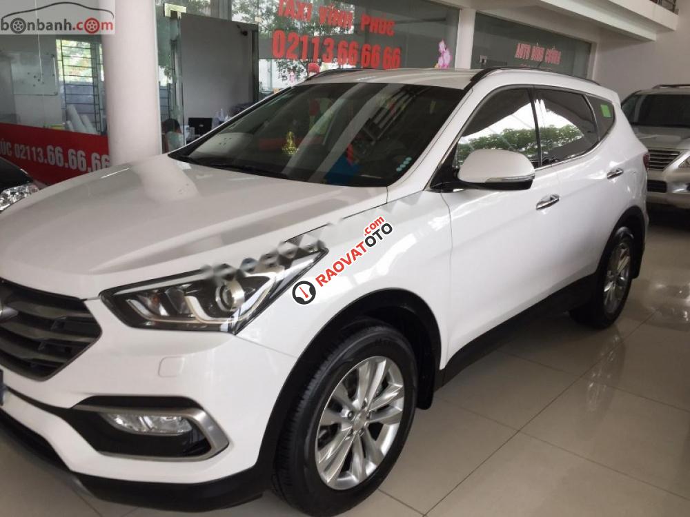 Cần bán Hyundai Santa Fe DM 2 năm 2018, màu trắng-7