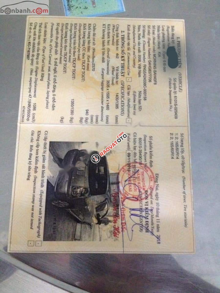 Xe Kia Morning SX năm 2009, màu xám, giá tốt-2