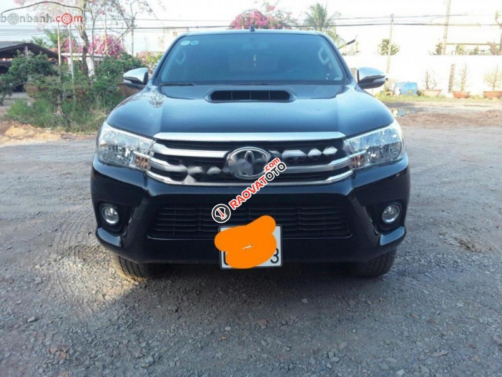 Bán xe Toyota Hilux G sản xuất 2016, màu đen, nhập khẩu-0