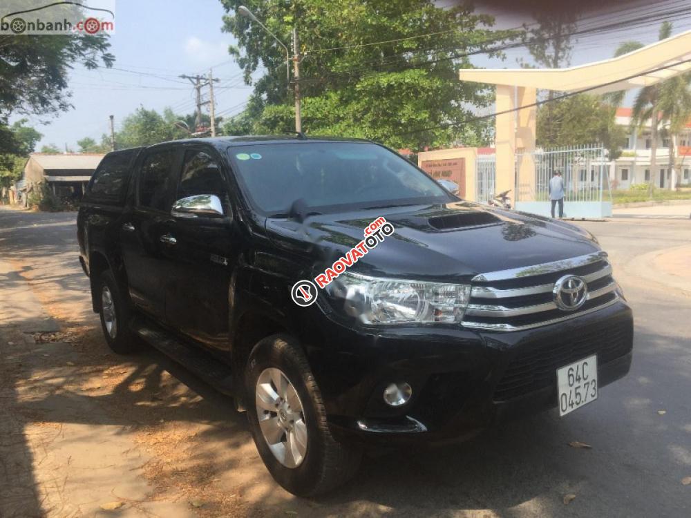 Bán xe Toyota Hilux G sản xuất 2016, màu đen, nhập khẩu-3
