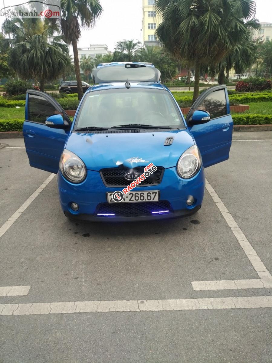 Bán Kia Morning LX đời 2008, màu xanh lam, xe nhập  -1