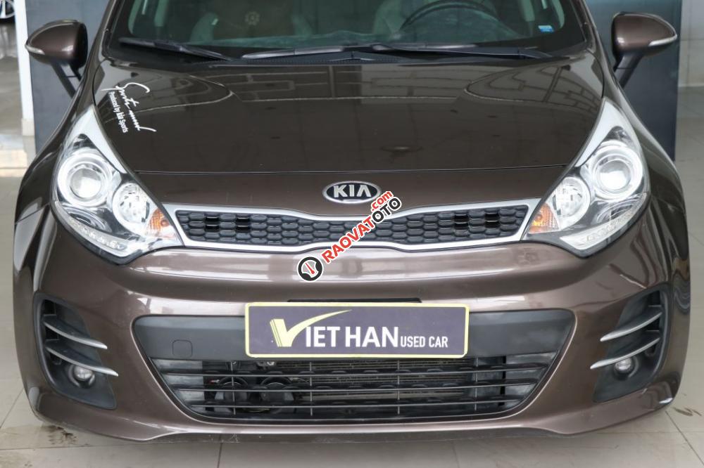 Bán ô tô Kia Rio Hatckback 1.4AT sản xuất năm 2015, màu nâu, xe nhập-12