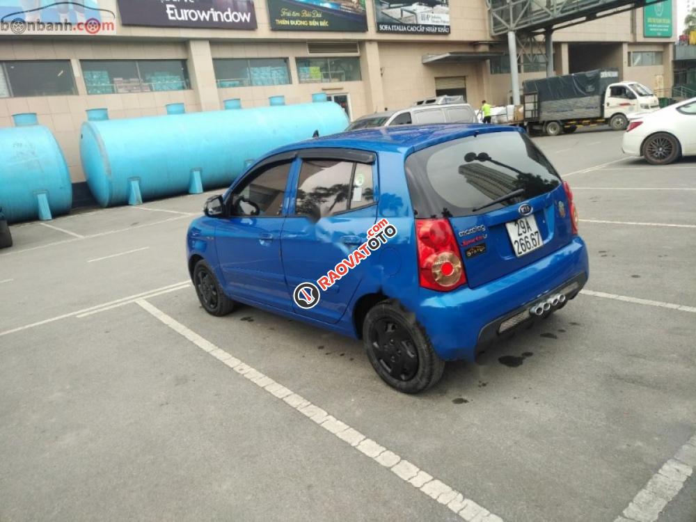 Bán Kia Morning LX đời 2008, màu xanh lam, xe nhập  -0