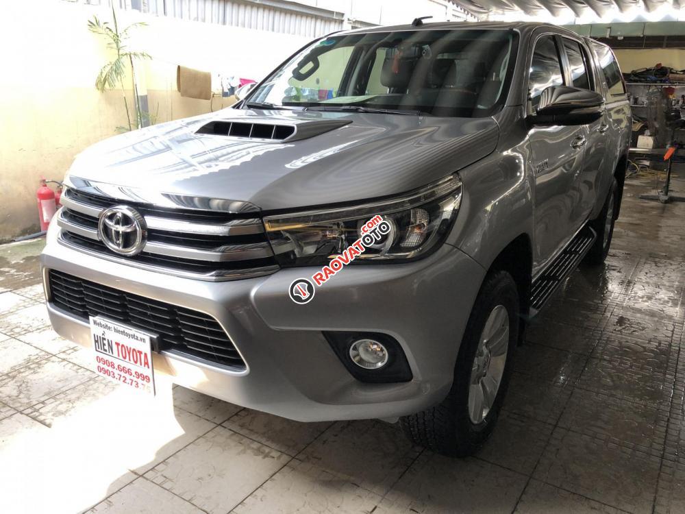 Cần bán Toyota Hilux G sản xuất 2015, màu bạc, nhập khẩu-1