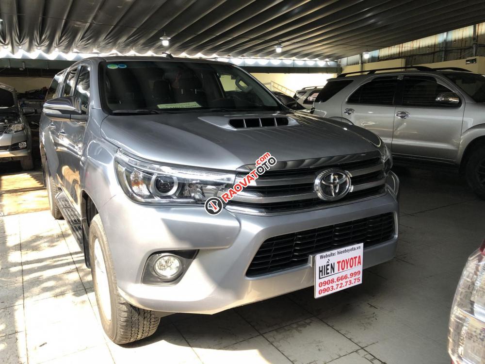 Cần bán Toyota Hilux G sản xuất 2015, màu bạc, nhập khẩu-0