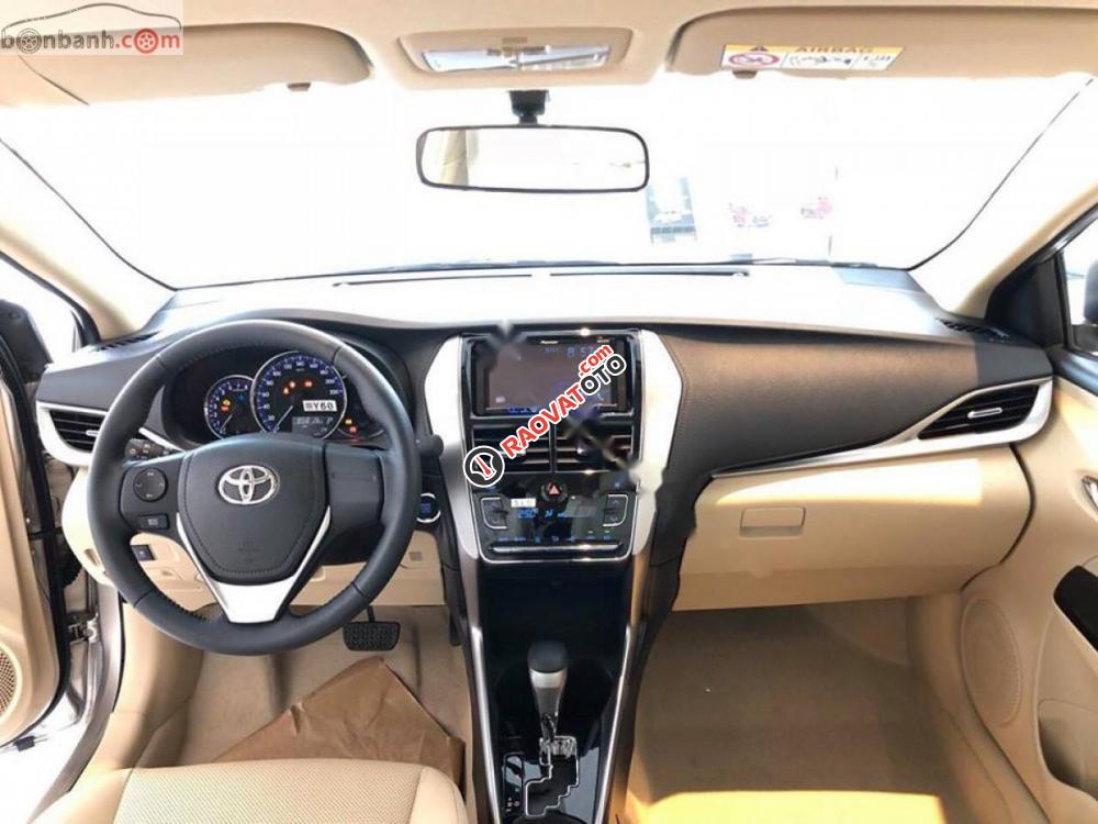 Bán xe Toyota Vios G 2019, số tự động, máy xăng, màu vàng cát, nội thất màu kem-0