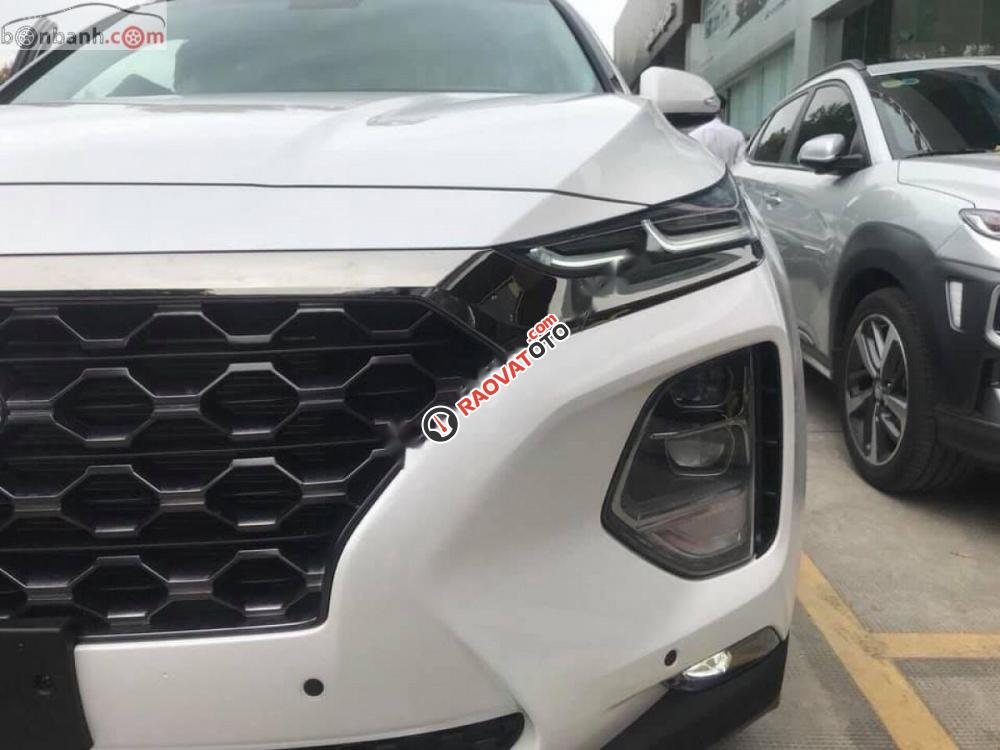 Hyundai Trường Chinh bán ô tô Hyundai Santa Fe đời 2019, màu trắng-2
