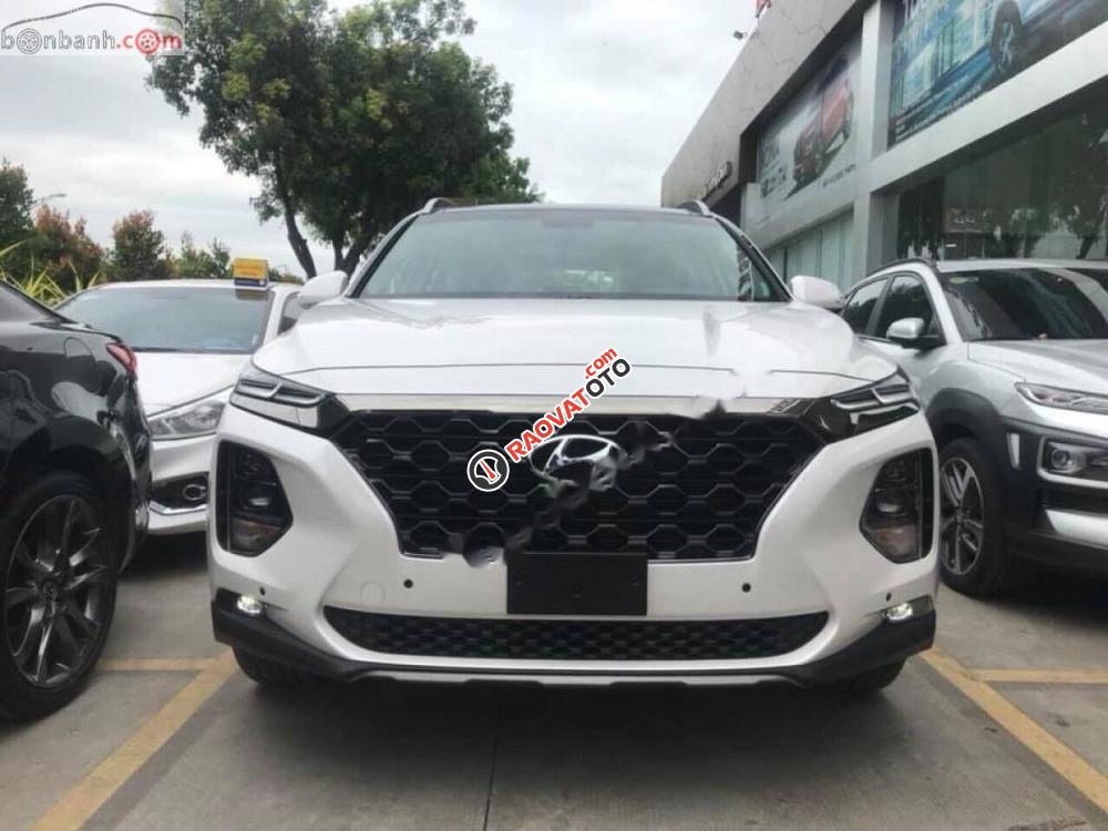 Hyundai Trường Chinh bán ô tô Hyundai Santa Fe đời 2019, màu trắng-1