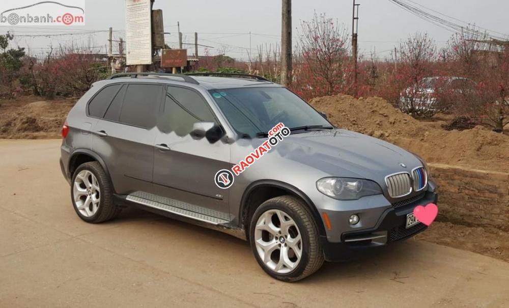 Cần bán lại xe BMW X5 4.8 đời 2007, màu xám, xe nhập -1