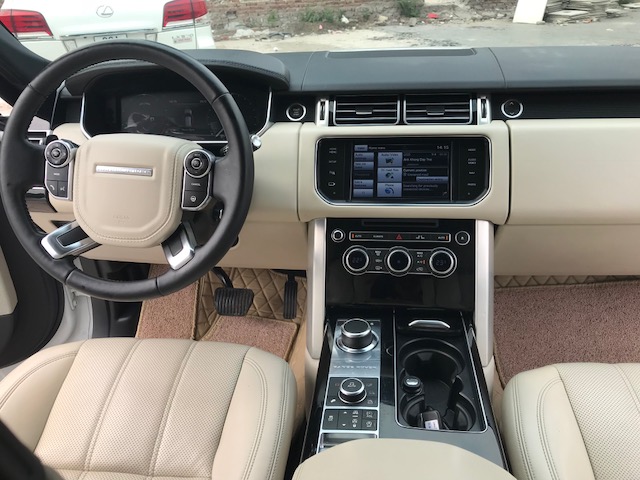 Bán LandRover Range Rover HSE SX 2014, đăng ký 2015, màu trắng, nội thất kem-10