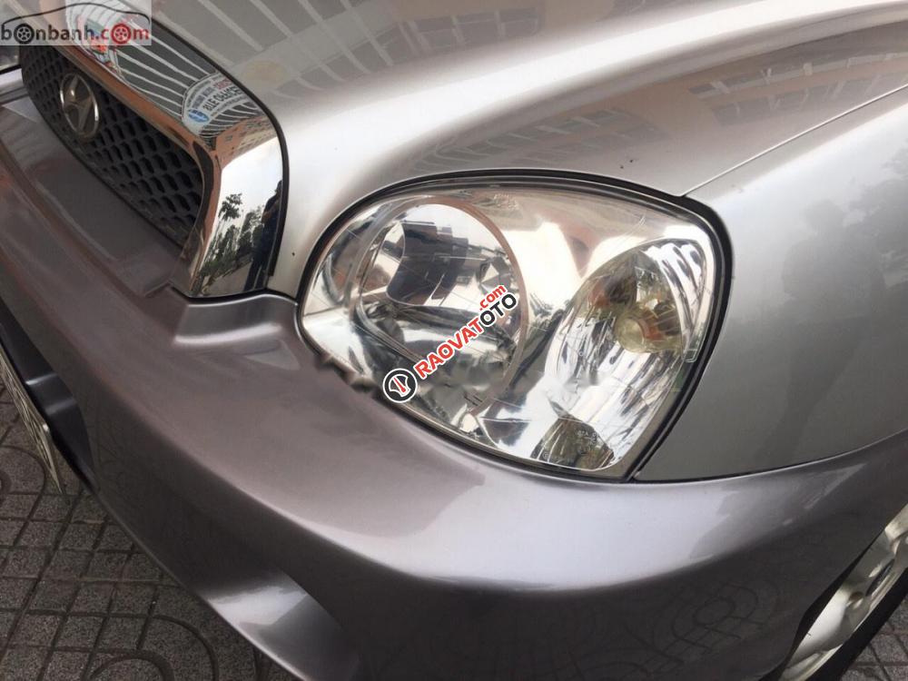 Bán ô tô Hyundai Santa Fe Gold đời 2004, màu bạc, keo chỉ nguyên zin-8