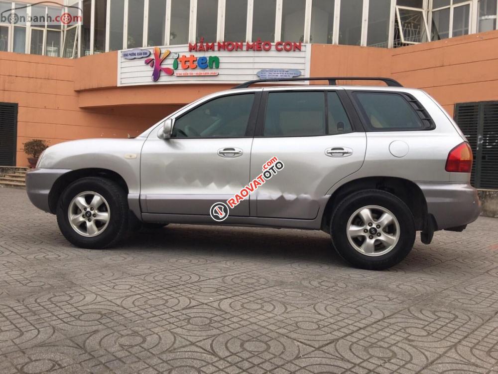 Bán ô tô Hyundai Santa Fe Gold đời 2004, màu bạc, keo chỉ nguyên zin-4