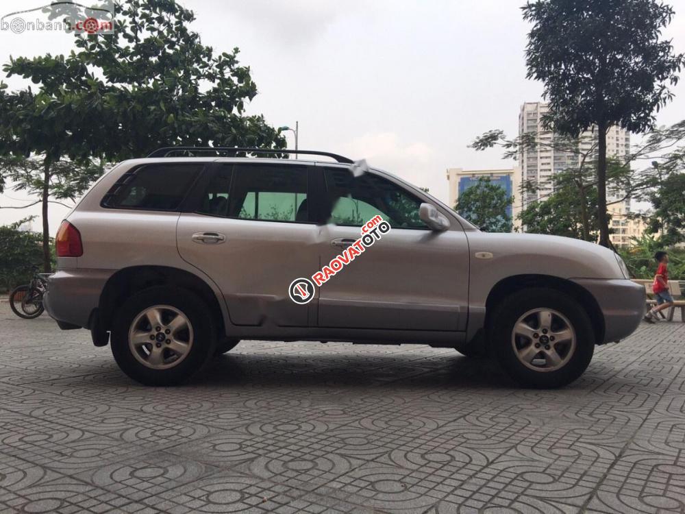 Bán ô tô Hyundai Santa Fe Gold đời 2004, màu bạc, keo chỉ nguyên zin-0