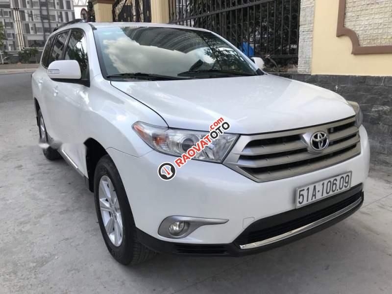 Cần bán xe Toyota Highlander SE sản xuất 2011, màu trắng, xe nhập-1