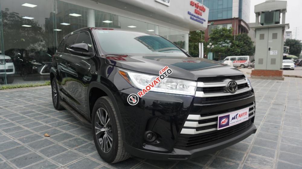 Bán Toyota Highlander sản xuất 2017, màu đen, nội thất xanh lam đặt biệt hiếm-7