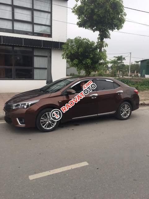 Bán Toyota Corolla altis 1.8G năm sản xuất 2015, màu nâu, giá tốt-0