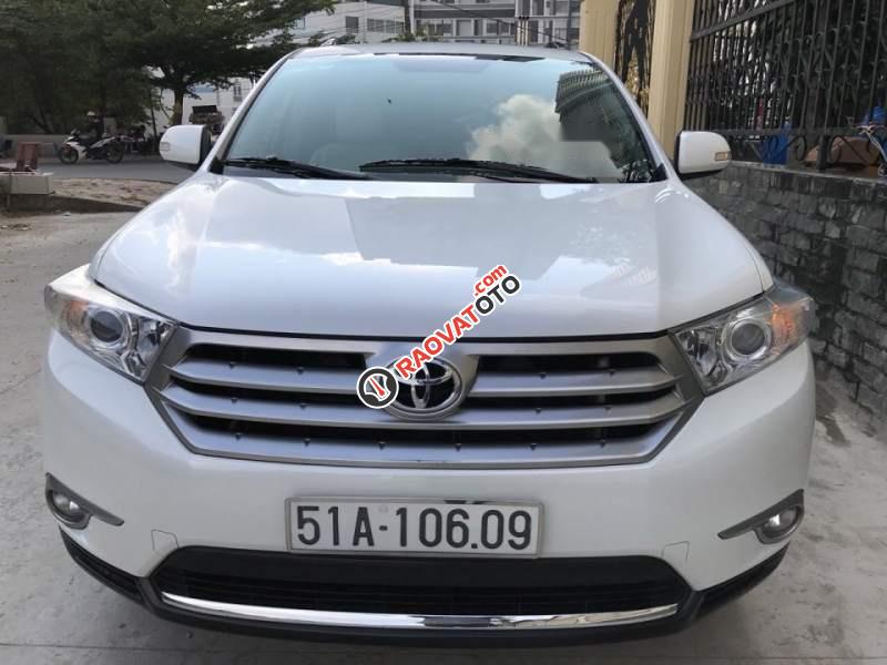 Cần bán xe Toyota Highlander SE sản xuất 2011, màu trắng, xe nhập-0