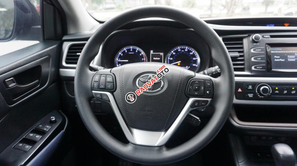 Bán Toyota Highlander sản xuất 2017, màu đen, nội thất xanh lam đặt biệt hiếm-2