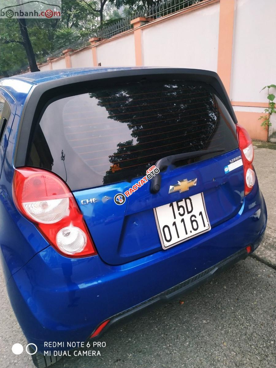 Bán Chevrolet Spark Duo 2017, màu xanh lam, xe gia đình-3