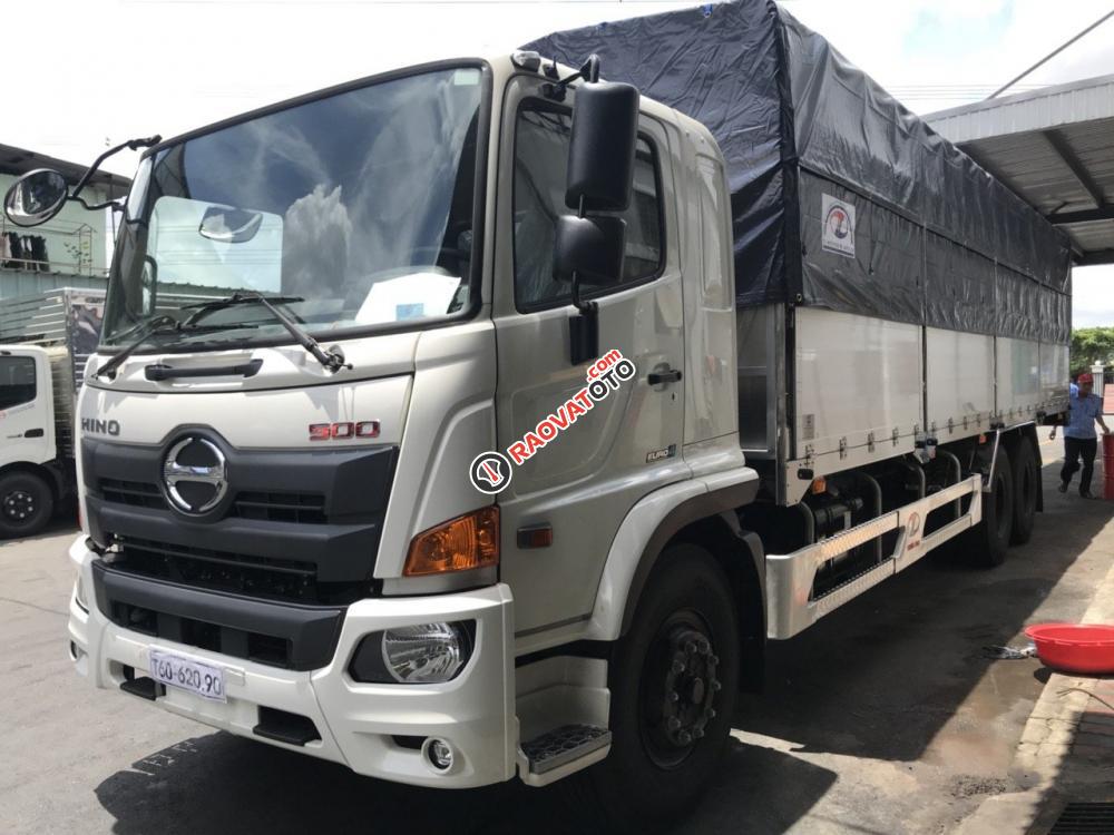 Bán Hino 15T FL 2017 3 chân ga cơ, thùng 9m2, HT trả góp-1
