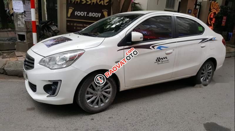 Bán Mitsubishi Attrage CVT sản xuất 2017, màu trắng, nhập khẩu Nhật-5