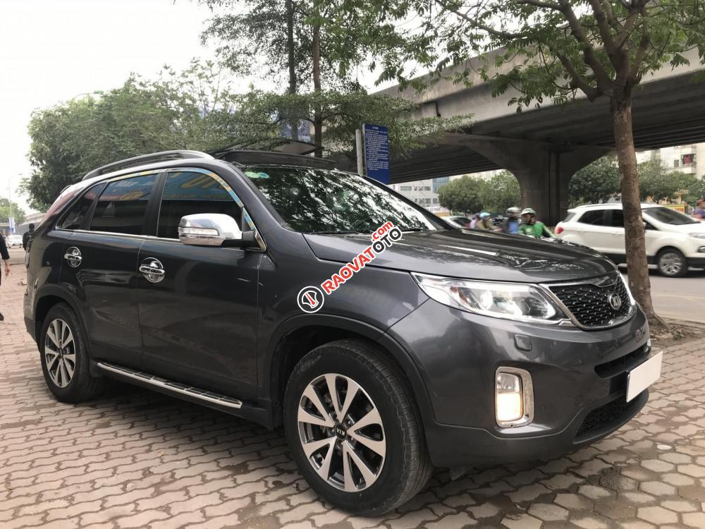 Bán xe Kia Sorento 2014, máy dầu, màu xám, biển Hà Nội-8