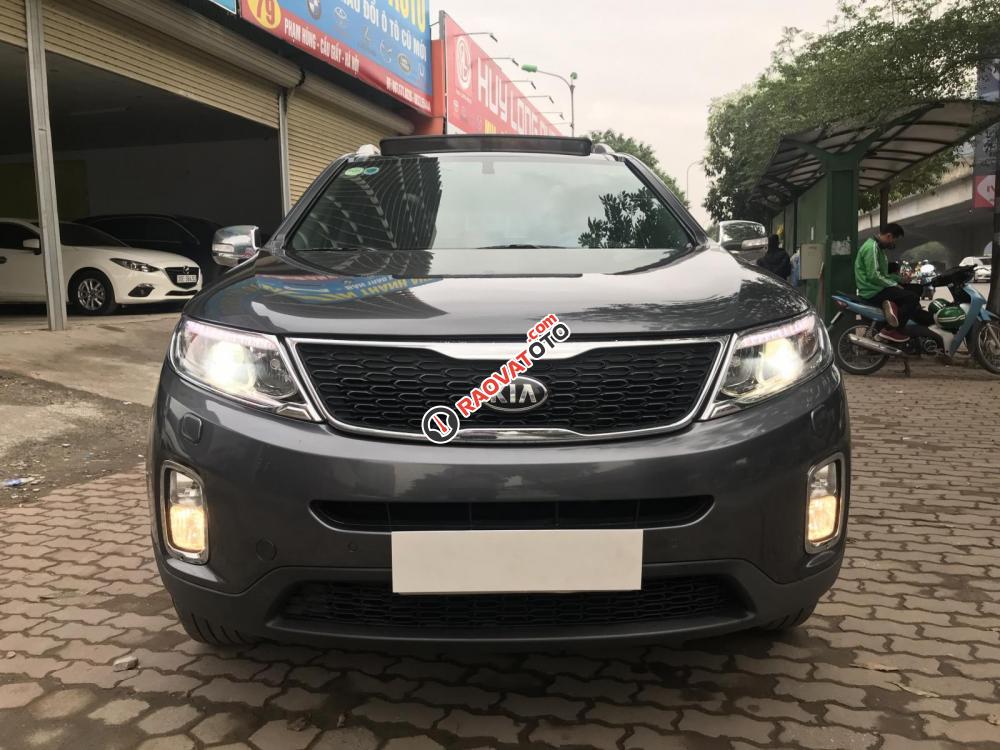 Bán xe Kia Sorento 2014, máy dầu, màu xám, biển Hà Nội-1