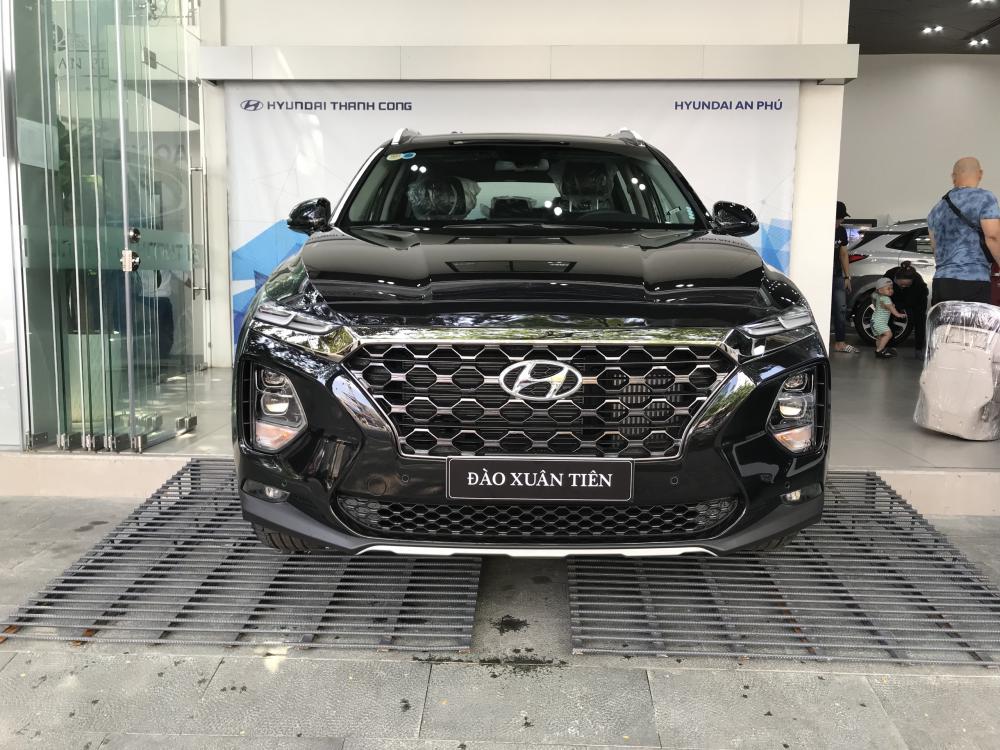 SantaFe 2019 | dầu đặc biệt | màu đen giao ngay | Hyundai An Phú-0