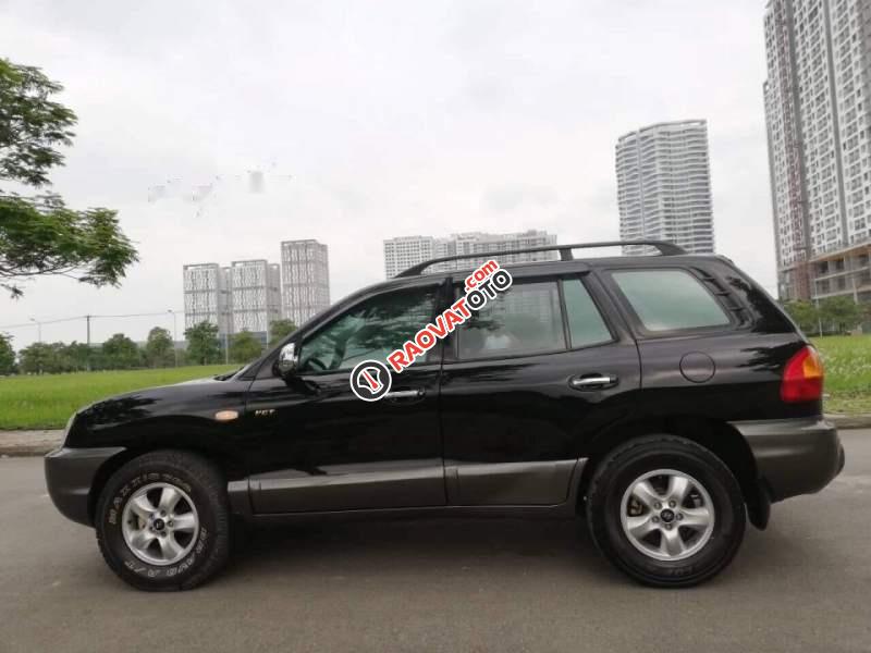 Cần bán lại xe Hyundai Santa Fe Gold đời 2004, màu đen, nhập khẩu chính chủ-0
