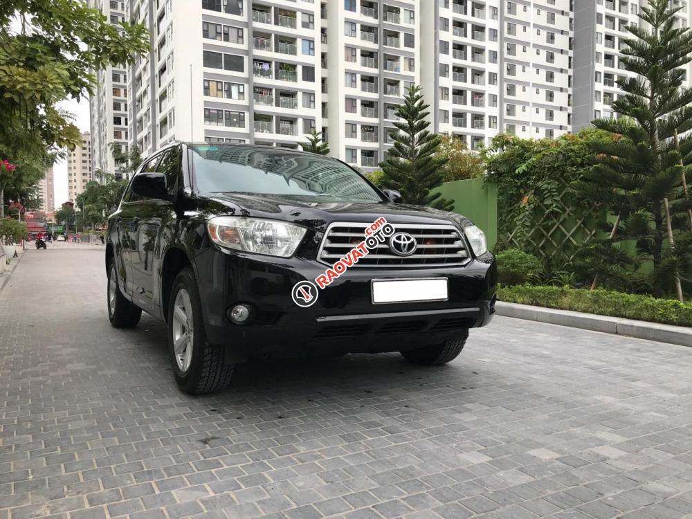 Bán Toyota Highlander LE năm 2008, màu đen, nhập khẩu-1