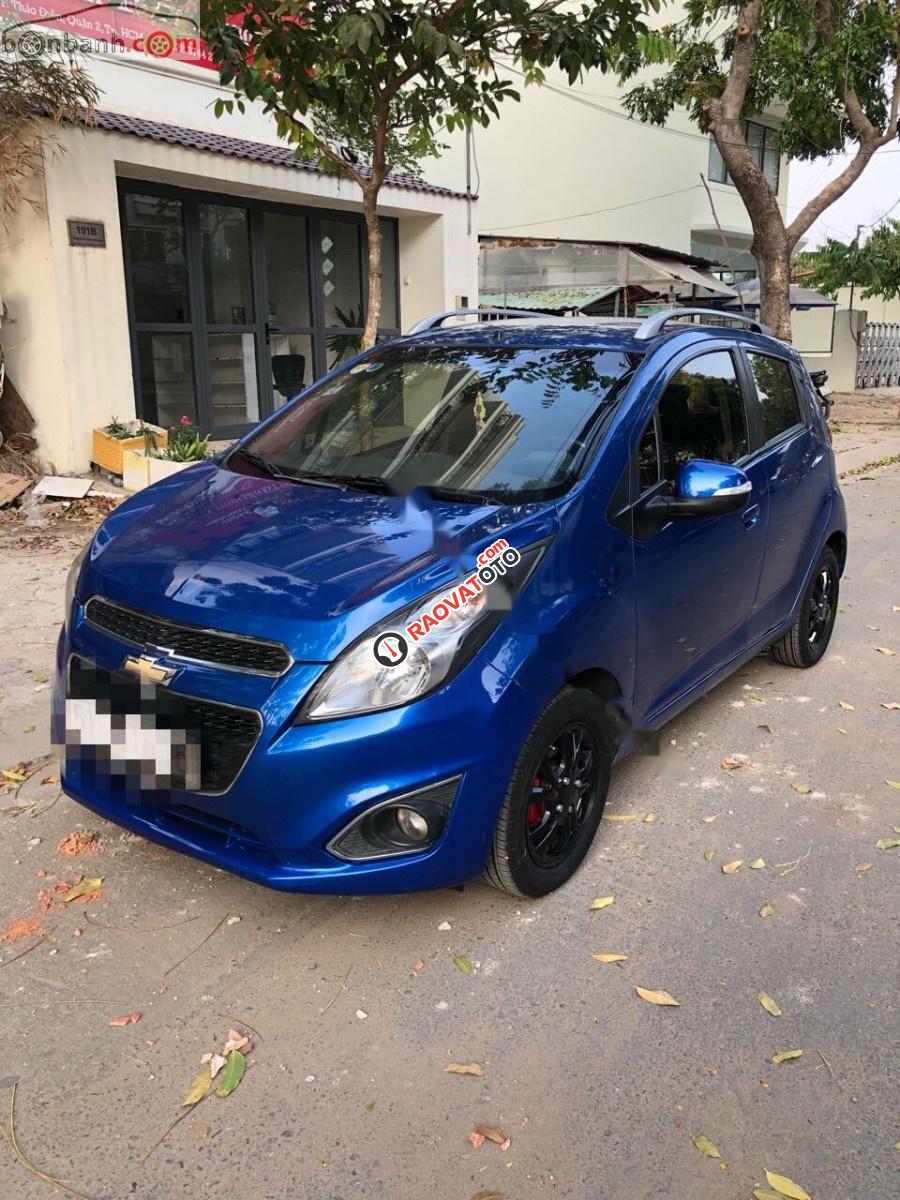 Bán Chevrolet Spark Lt năm sản xuất 2015, màu xanh lam-4