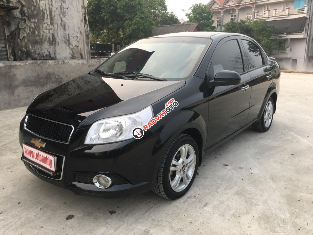 Bán xe Chevrolet Aveo 1.5 AT 2016, màu đen, giá 355tr-1