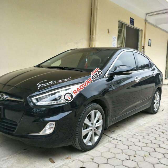 Bán Hyundai Accent Blue 2013, màu đen, xe nhập số sàn, 375tr-1