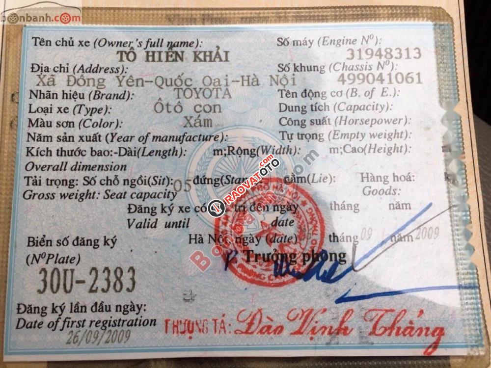 Cần bán Toyota Corolla XLi sản xuất năm 2008, màu xám, nhập khẩu nguyên chiếc, giá tốt-1