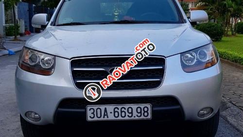 Cần bán lại xe cũ Hyundai Santa Fe AT đời 2009, màu bạc như mới-7