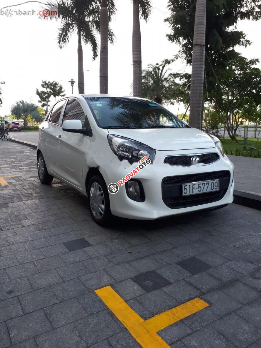 Bán xe Kia Morning Sx 2015, số tay, máy xăng, màu trắng, nội thất màu ghi-4