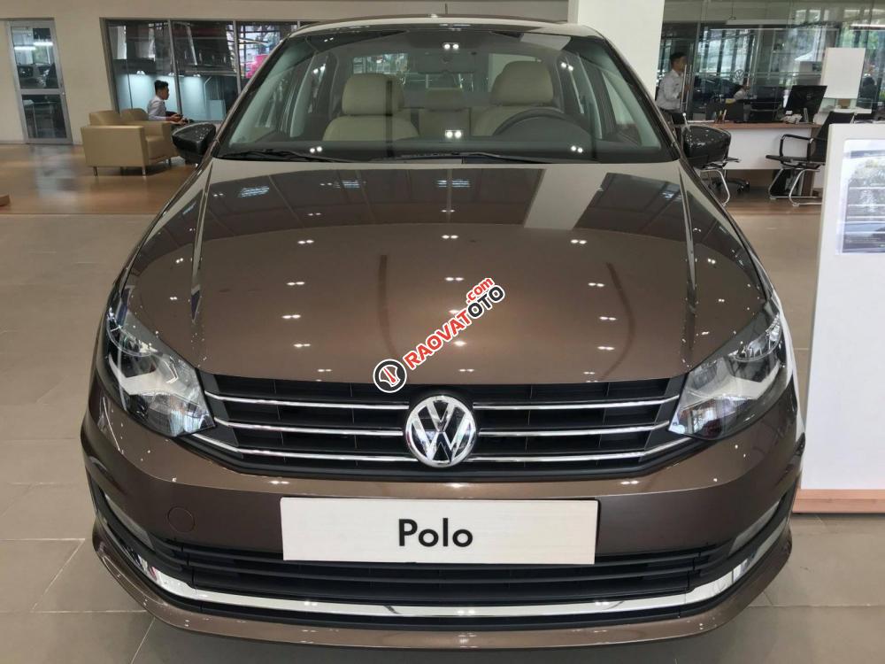 Bán Volkswagen Polo 2017, màu nâu, nhập khẩu chính hãng, giá tốt-3