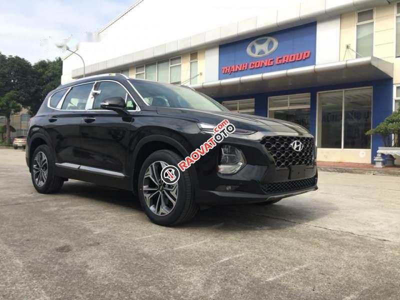 Bán Hyundai Santa Fe sản xuất 2019, màu đen giá cạnh tranh-1