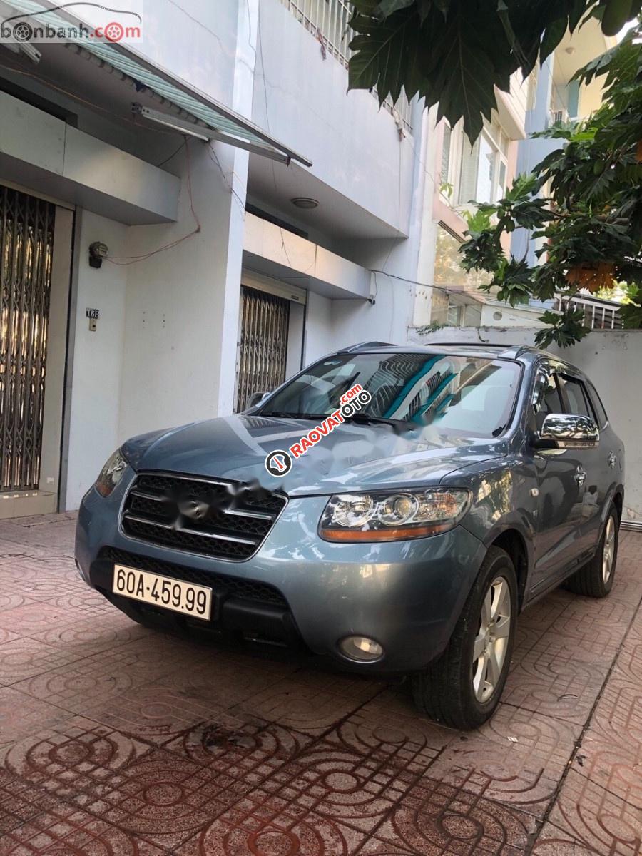 Xe Hyundai Santa Fe MLX năm sản xuất 2007, màu xanh lam, nhập khẩu-3