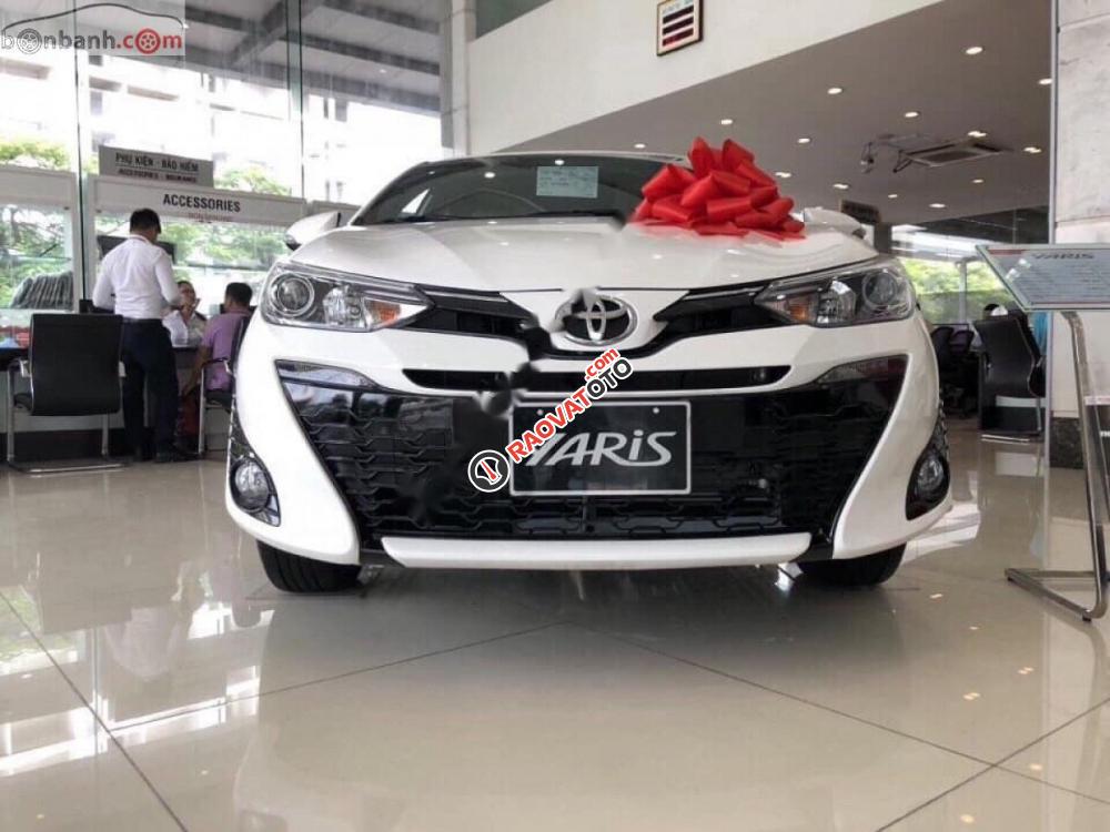Bán Toyota Yaris 1.5G năm sản xuất 2019, màu trắng, xe nhập-0