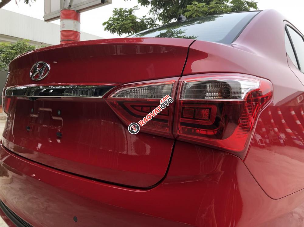 Bán Hyundai Grand i10 1.2 AT sản xuất 2019, màu đỏ, 412tr-4