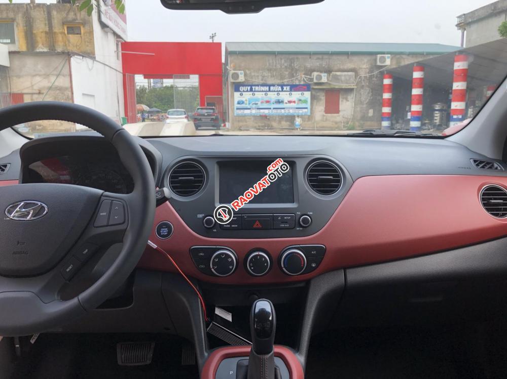 Bán Hyundai Grand i10 1.2 AT sản xuất 2019, màu đỏ, 412tr-1