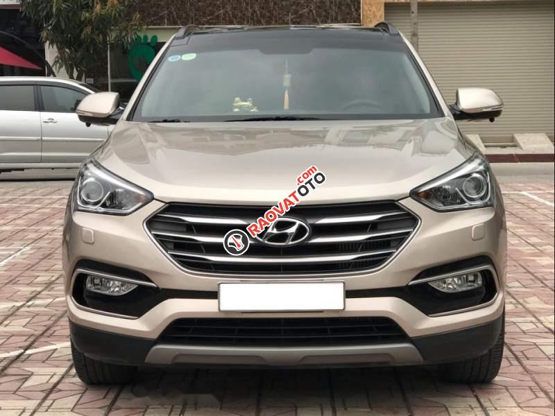 Bán Hyundai Santa Fe 2.2 CRDI năm sản xuất 2017, màu vàng-5