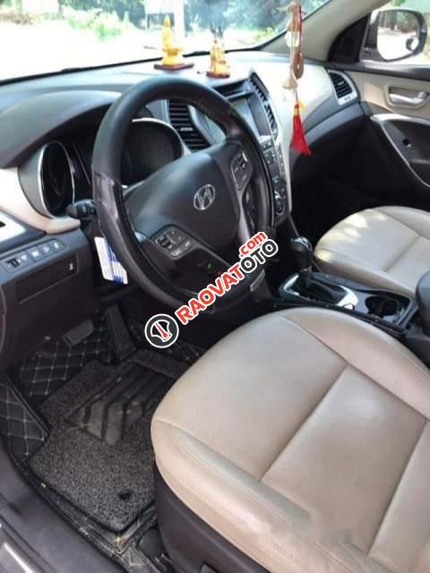 Cần bán gấp Hyundai Santa Fe 2.2AT đời 2017, màu trắng-2