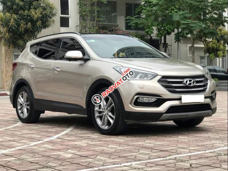 Bán Hyundai Santa Fe 2.2 CRDI năm sản xuất 2017, màu vàng-4
