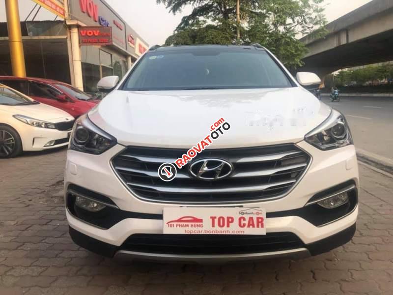 Bán Hyundai Santa Fe 2.2CRDI năm sản xuất 2017, màu trắng-5