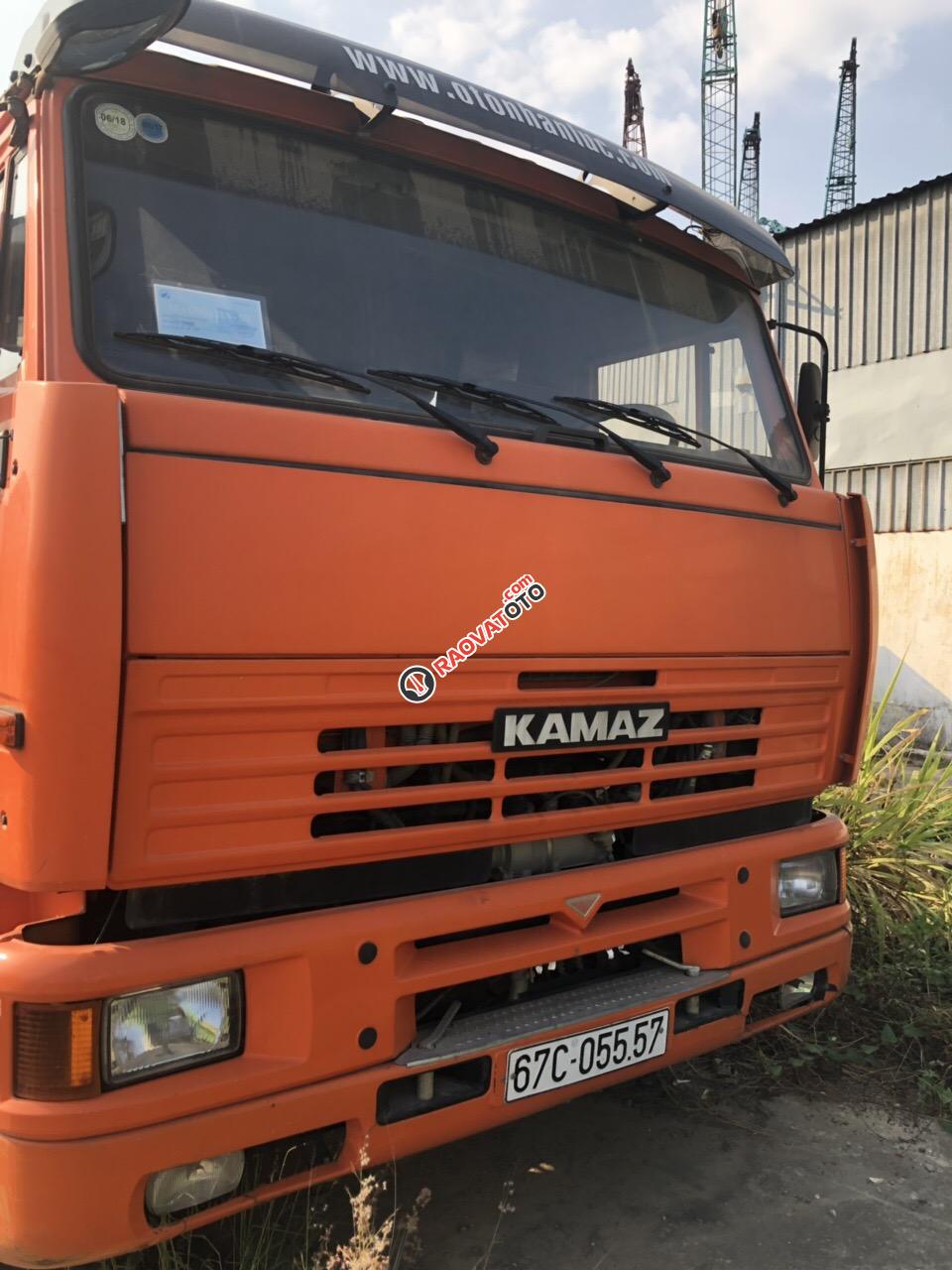 Bán Kamaz đầu kéo sản xuất 2015, màu cam, xe nhập-2
